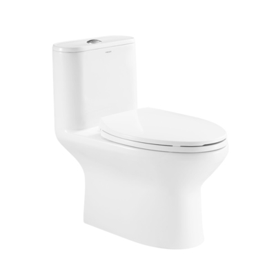 Ceramic One Piece Compact Elongated Toilet  0.8/1.2 Gpf Double Flush
