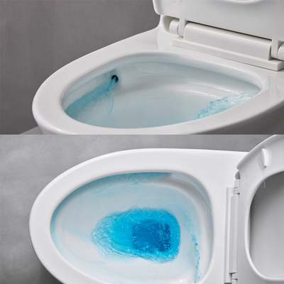 Round Bowl 1gpf One Piece Toilets Siphon Flush 4L S Trap 400mm