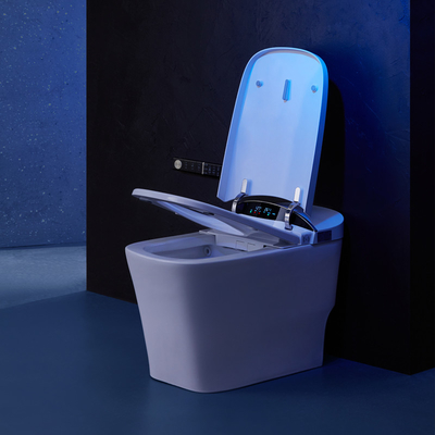 Modern One Piece Toilet With Auto Open Dual Flush Heated Seat Smart Bidet