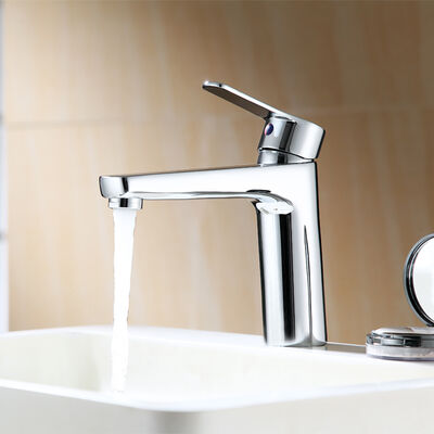 ARROW Modern Single Hole Brass Basin Mixer Faucet with 5 Year Warranty Ceramic Cartridge and Chrome Finish